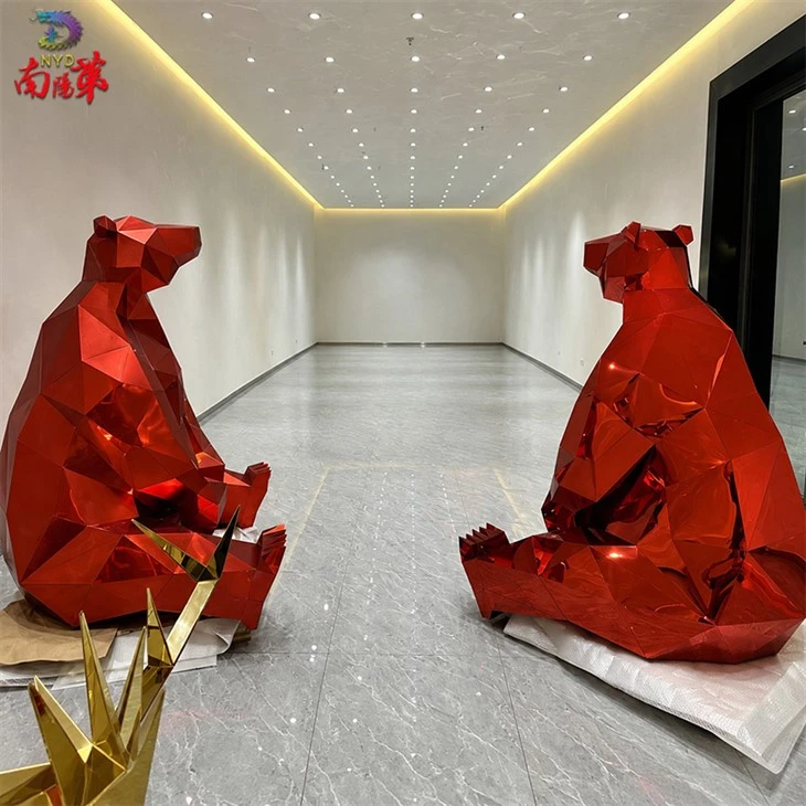 Acrylic Geometric Christmas Bear factory Acrylic Geometric Christmas Bear factory