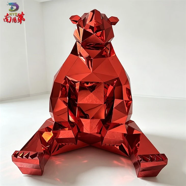 Acrylic Geometric Christmas Bear Acrylic Geometric Christmas Bear